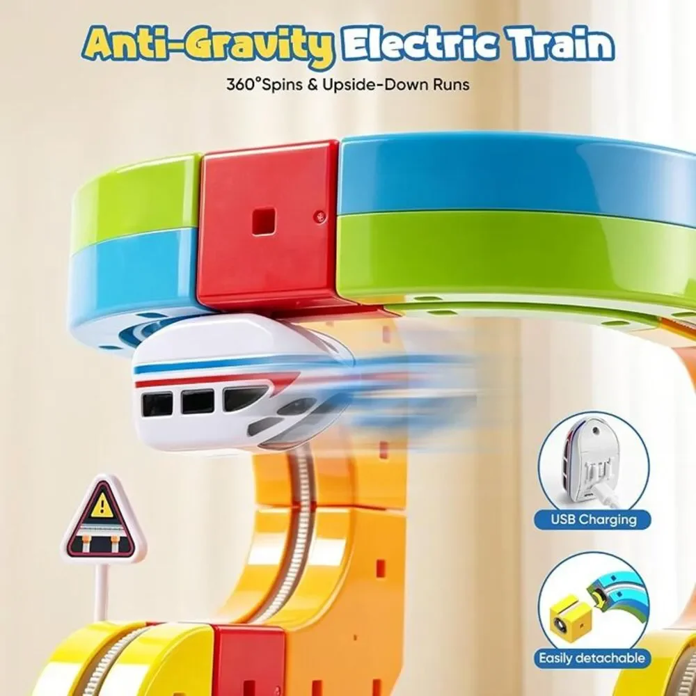 2 Pack 3D Flexible Train Race Track Set